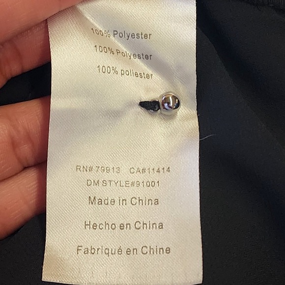 Motherhood Maternity Dress S Red Black Floral Formal Empire Waist Long Sleeve - Picture 7 of 12